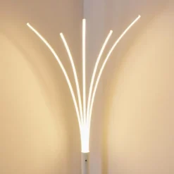 Lampadaire Bakersfield LED Blanc, 1 lumière