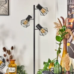 Lampadaire Bardhaman Noir, 3 lumières