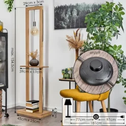 Lampadaire Bernal Écru, 1 lumière