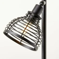 Lampadaire Brilliant Avia Écru, Noir, 3 lumières