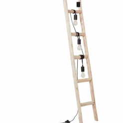 Lampadaire Brilliant Ladder Écru, Noir, 3 lumières