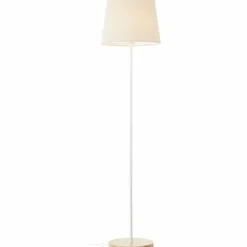 Lampadaire Brilliant Lunde Écru, Blanc, 1 lumière