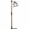 Lampadaire Brilliant Matrix Bois foncé, Noir, 1 lumière