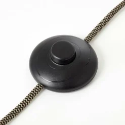 Lampadaire Brilliant Matrix Bois foncé, Noir, 1 lumière