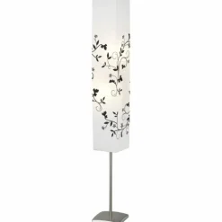 Lampadaire Brilliant Nerva Gris, Blanc, 2 lumières
