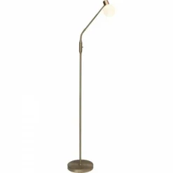 Lampadaire Brilliant Philo Laiton, 1 lumière