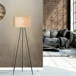 Lampadaire Brilliant Raffy Noir, 1 lumière