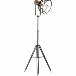 Lampadaire Brilliant Reece Cuivre, Noir, 1 lumière