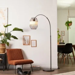 Lampadaire Brilliant Slope Noir, 1 lumière