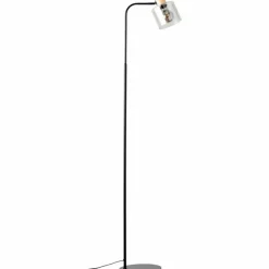 Lampadaire Brilliant Weald Bois clair, Noir, 1 lumière