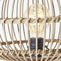 Lampadaire Brilliant Woodball Noir, 1 lumière