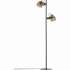 Lampadaire Brilliant-Leuchten Calley Noir, 2 lumières