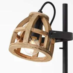 Lampadaire Brilliant-Leuchten Calley Noir, 2 lumières