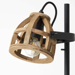 Lampadaire Brilliant-Leuchten Calley Noir, 2 lumières