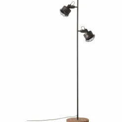 Lampadaire Brilliant-Leuchten Unity Écru, Noir, 2 lumières