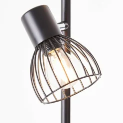 Lampadaire Brilliant-Leuchten Blacky Noir, 3 lumières