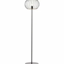 Lampadaire Brilliant-Leuchten Silemia Écru, Noir, 1 lumière