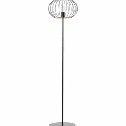 Lampadaire Brilliant-Leuchten Silemia Écru, Noir, 1 lumière