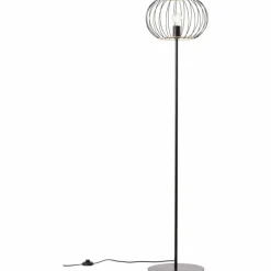 Lampadaire Brilliant-Leuchten Silemia Écru, Noir, 1 lumière