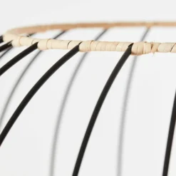 Lampadaire Brilliant-Leuchten Silemia Écru, Noir, 1 lumière