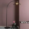 Lampadaire Brilliant-Leuchten Elmont Noir, 1 lumière