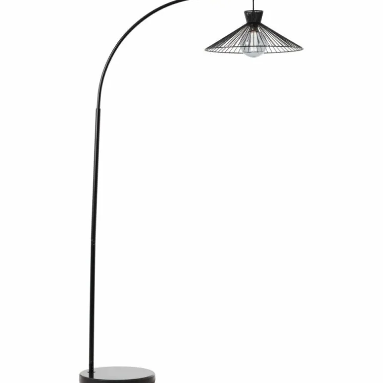 Lampadaire Brilliant-Leuchten Elmont Noir, 1 lumière