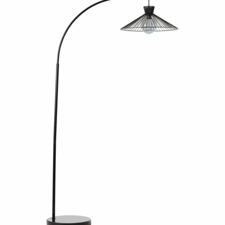Lampadaire Brilliant-Leuchten Elmont Noir, 1 lumière