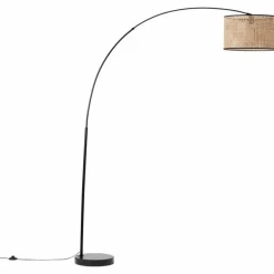 Lampadaire Brilliant-Leuchten Wiley Noir, 1 lumière