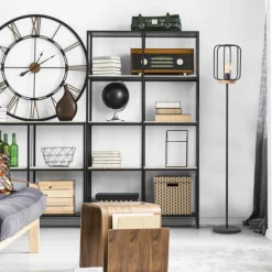 Lampadaire Brilliant-Leuchten Tosh Écru, Noir, 1 lumière