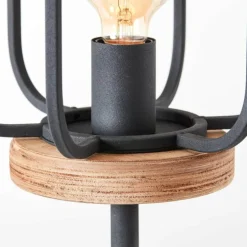 Lampadaire Brilliant-Leuchten Tosh Écru, Noir, 1 lumière