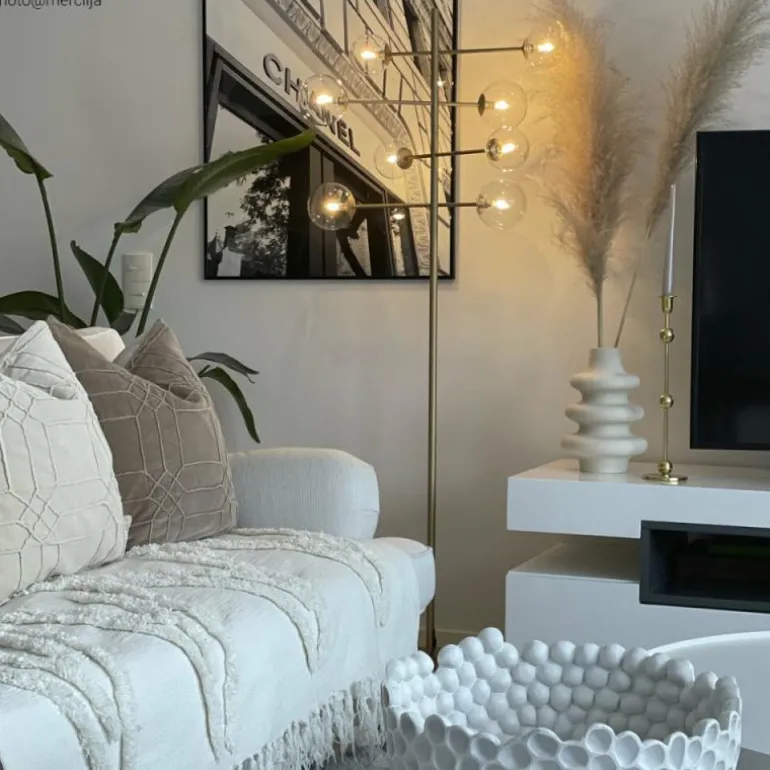 Lampadaire By Rydens Avenue Or, 8 lumières