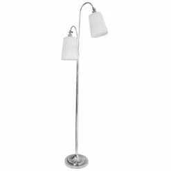 Lampadaire By Rydens Duetto Chrome, 2 lumières