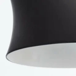 Lampadaire Corralcay Chrome, Noir, 1 lumière