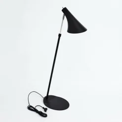 Lampadaire Corralcay Chrome, Noir, 1 lumière