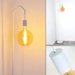 Lampadaire Cuyama Blanc, 1 lumière