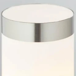 Lampadaire d'extérieur Brilliant Leigh Argenté, 1 lumière, Détecteur de mouvement