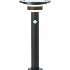 Lampadaire d'extérieur Brilliant Garvina LED Noir, 1 lumière, Détecteur de mouvement