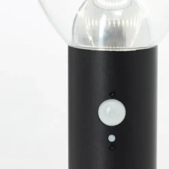 Lampadaire d'extérieur Brilliant Tulip LED Noir, 1 lumière, Détecteur de mouvement