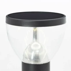 Lampadaire d'extérieur Brilliant Tulip LED Noir, 1 lumière, Détecteur de mouvement