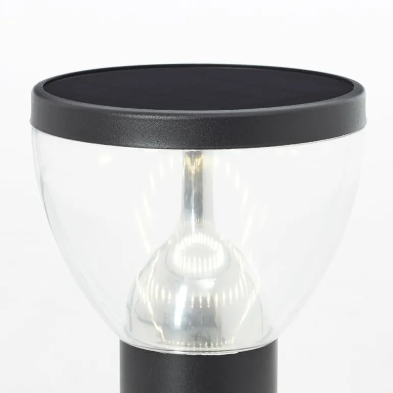 Lampadaire d'extérieur Brilliant Tulip LED Noir, 1 lumière, Détecteur de mouvement