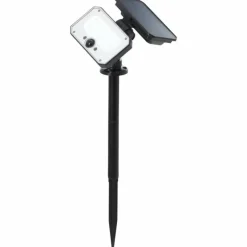 Lampadaire d'extérieur Brilliant Joplin LED Noir, 1 lumière, Détecteur de mouvement