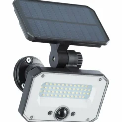 Lampadaire d'extérieur Brilliant Joplin LED Noir, 1 lumière, Détecteur de mouvement