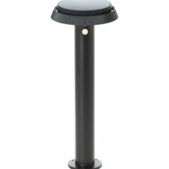 Lampadaire d'extérieur Brilliant Alvero LED Noir, 1 lumière, Détecteur de mouvement