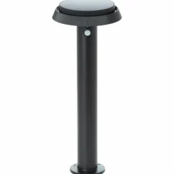Lampadaire d'extérieur Brilliant Alvero LED Noir, 1 lumière, Détecteur de mouvement