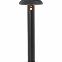 Lampadaire d'extérieur Brilliant Alvero LED Noir, 1 lumière, Détecteur de mouvement