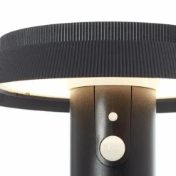 Lampadaire d'extérieur Brilliant Alvero LED Noir, 1 lumière, Détecteur de mouvement
