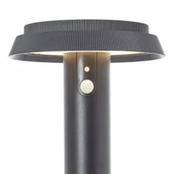 Lampadaire d'extérieur Brilliant Alvero LED Noir, 1 lumière, Détecteur de mouvement