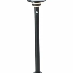 Lampadaire d'extérieur Brilliant Garvina LED Noir, 1 lumière, Détecteur de mouvement