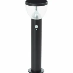 Lampadaire d'extérieur Brilliant Tulip LED Noir, 1 lumière, Détecteur de mouvement
