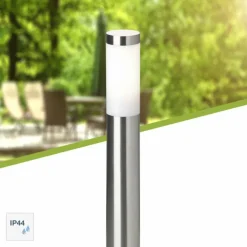 Lampadaire d'extérieur Brilliant Chorus Acier inoxydable, 1 lumière